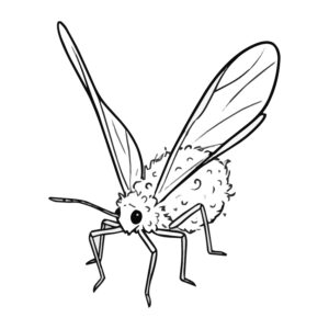 Free printable Snowbug (Hackberry woolly aphid) coloring page
