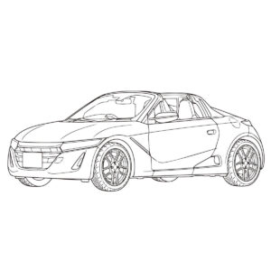 S660　オープンの無料塗り絵イラスト（知育・高齢者レク用）