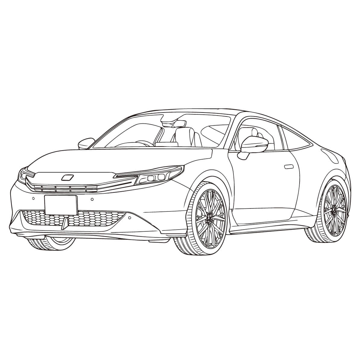 プレリュードの塗り絵