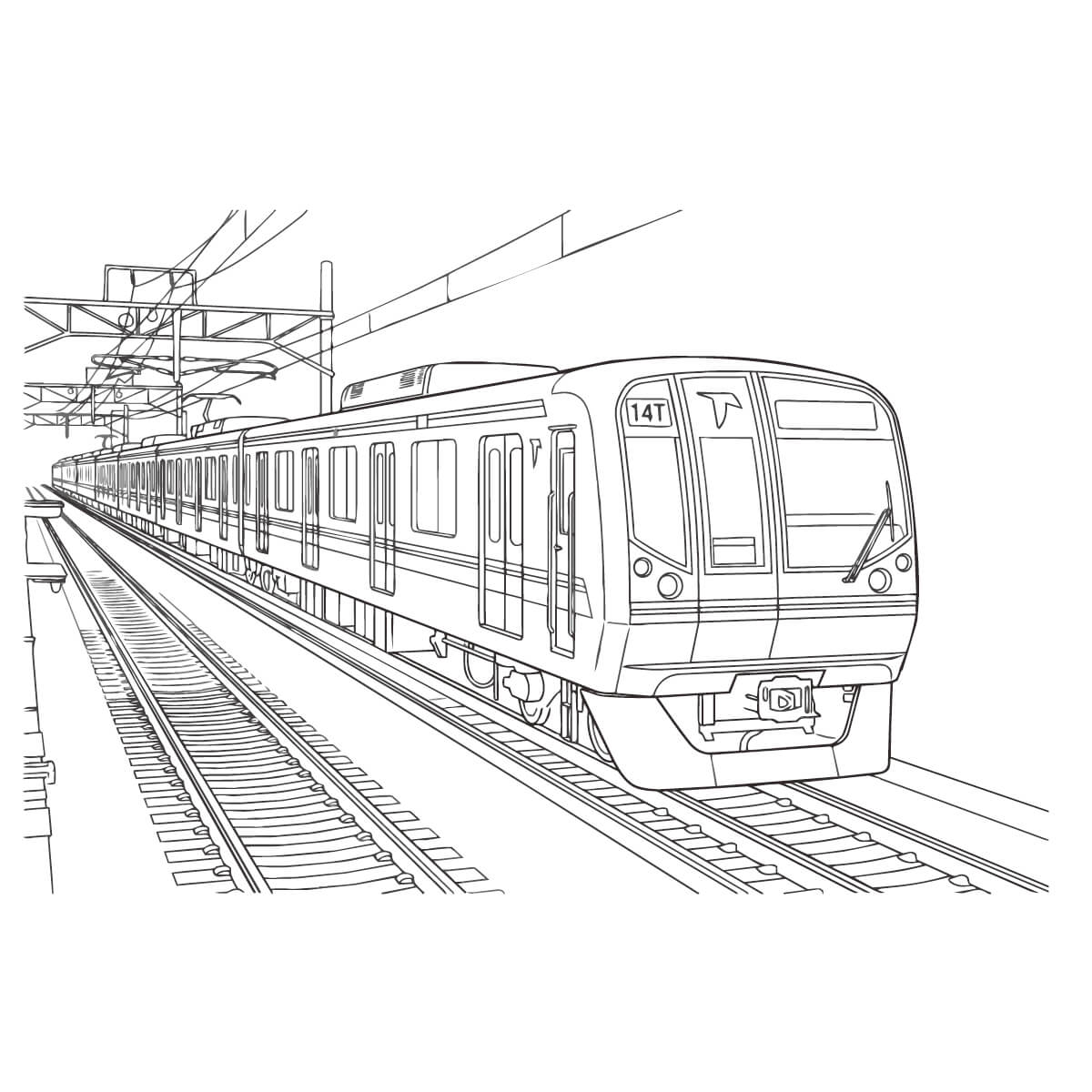 東葉高速鉄道の塗り絵