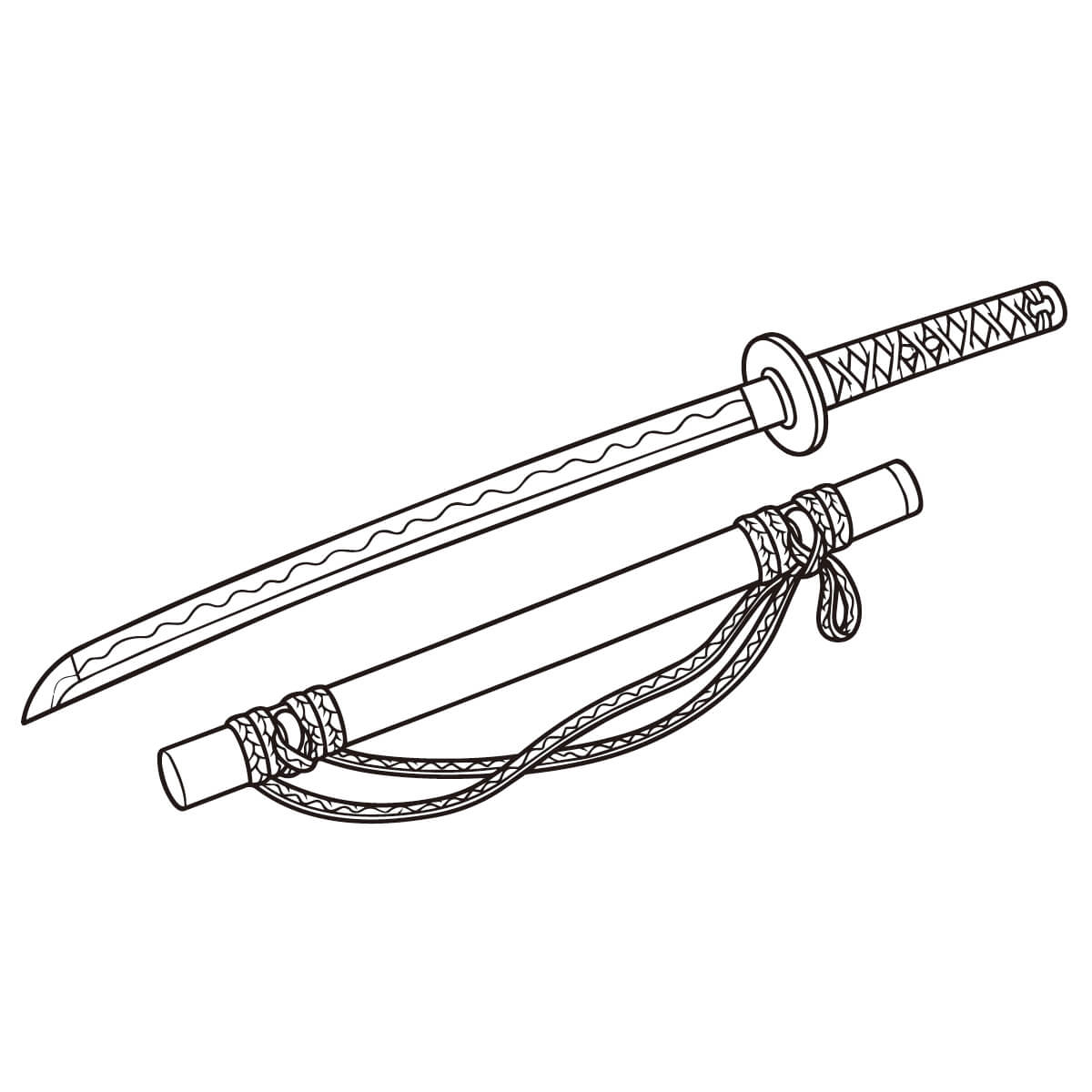 シンプルな日本刀