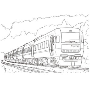 Free printable View Wakashio Series 255 (Boso View Express) coloring page