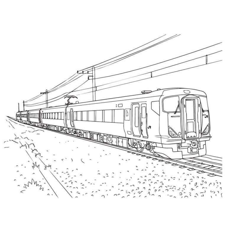 Free printable Wakashio Limited Express coloring page