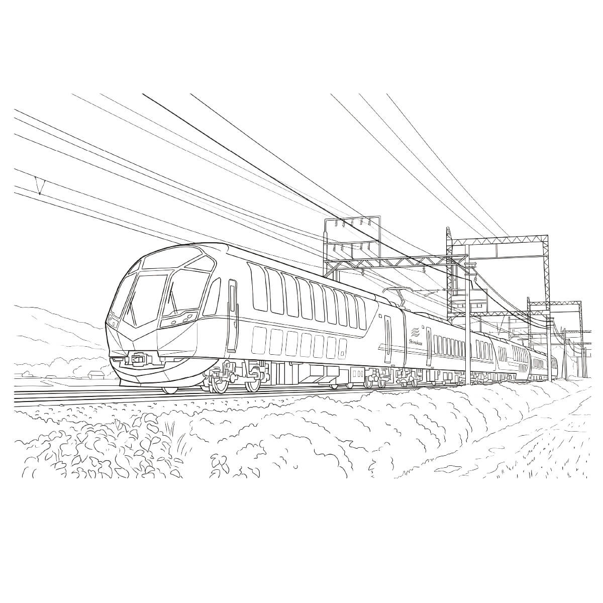 しまかぜ (近鉄50000系電車)の塗り絵