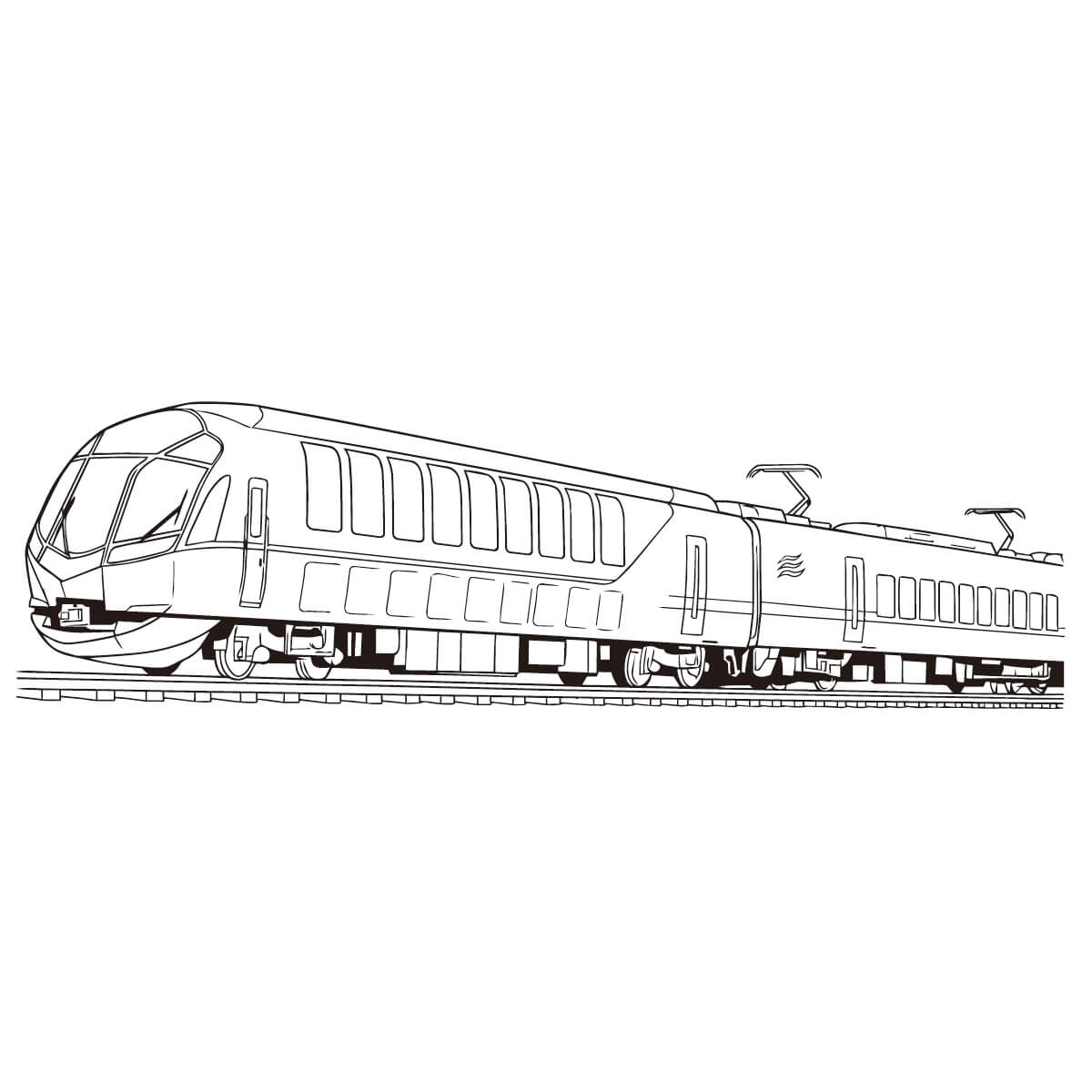 しまかぜ (近鉄50000系電車)の塗り絵