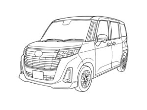 ルーミーの無料塗り絵イラスト（知育・高齢者レク用）
