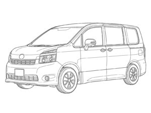 Free printable 2Nd generation Voxy coloring page