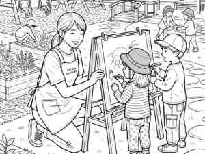 保育士・幼稚園教員の無料塗り絵イラスト（知育・高齢者レク用）