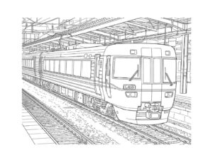 Free printable 383 Series (gangwayed type) coloring page