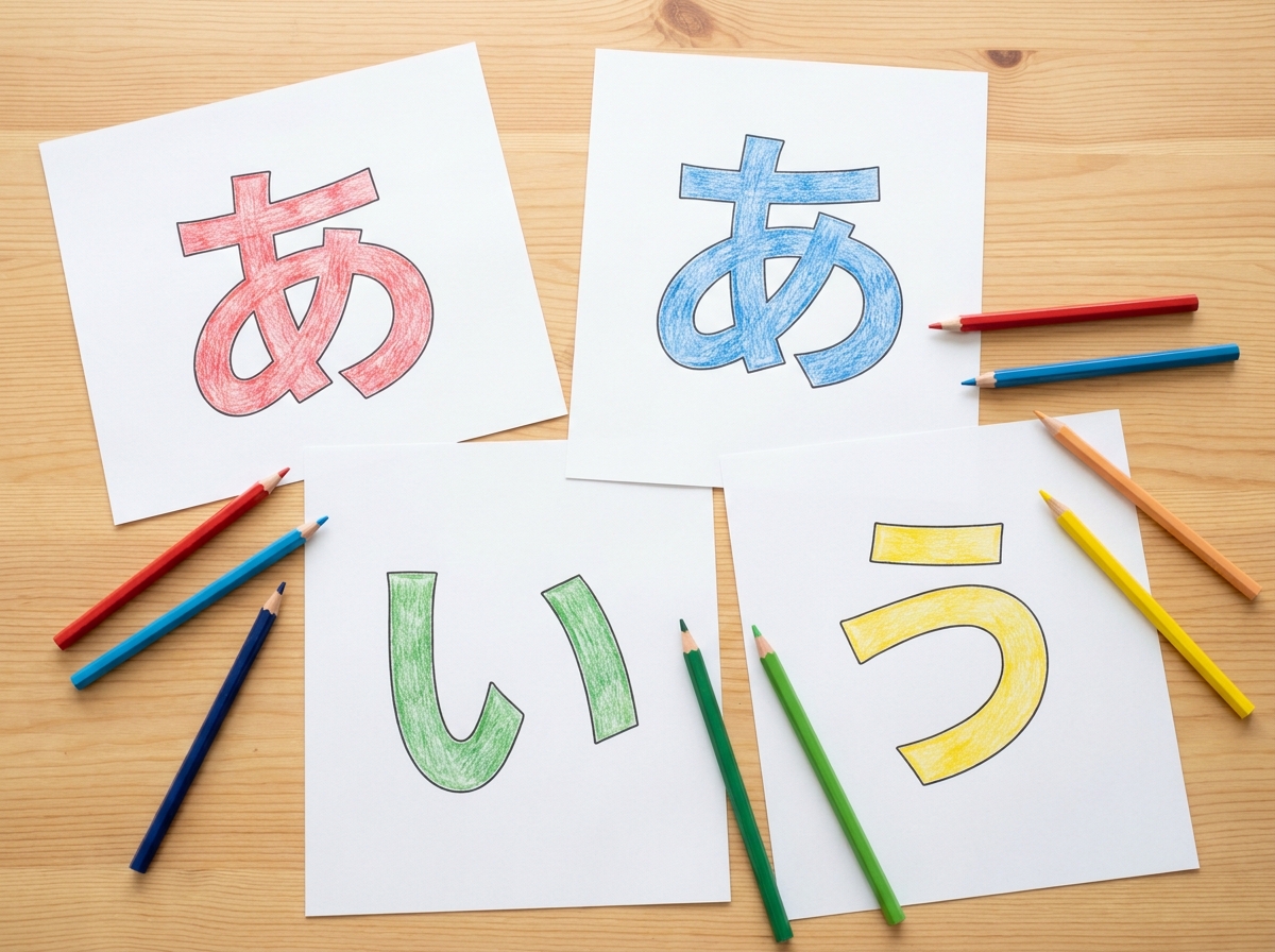 塗り絵で「ひらがな」を覚える｜3か月の進め方カレンダー