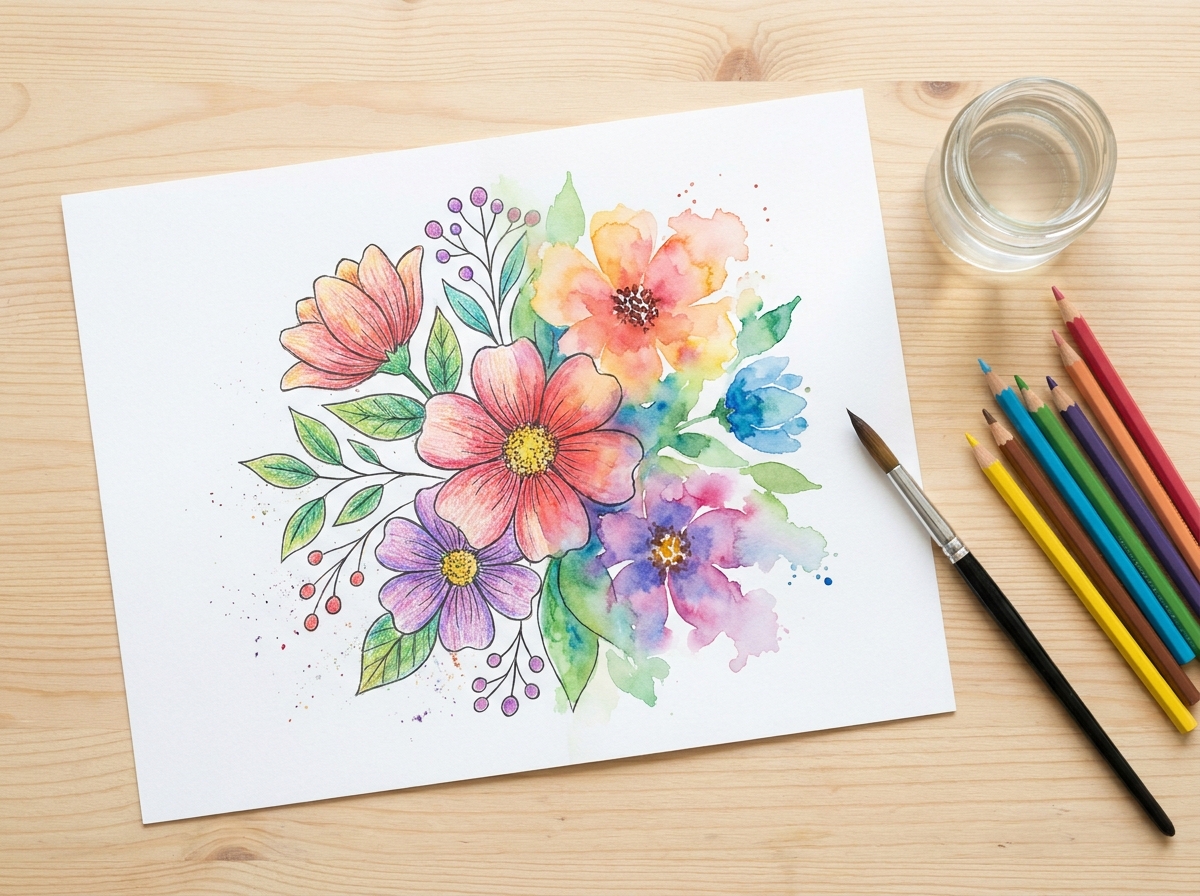 水彩色鉛筆で塗り絵が変わる｜選び方と失敗しない使い方