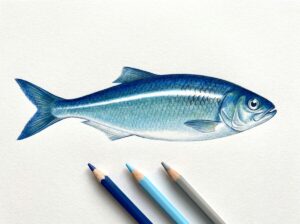 魚のうろこの塗り方｜光る質感をつくるハイライトの入れ方