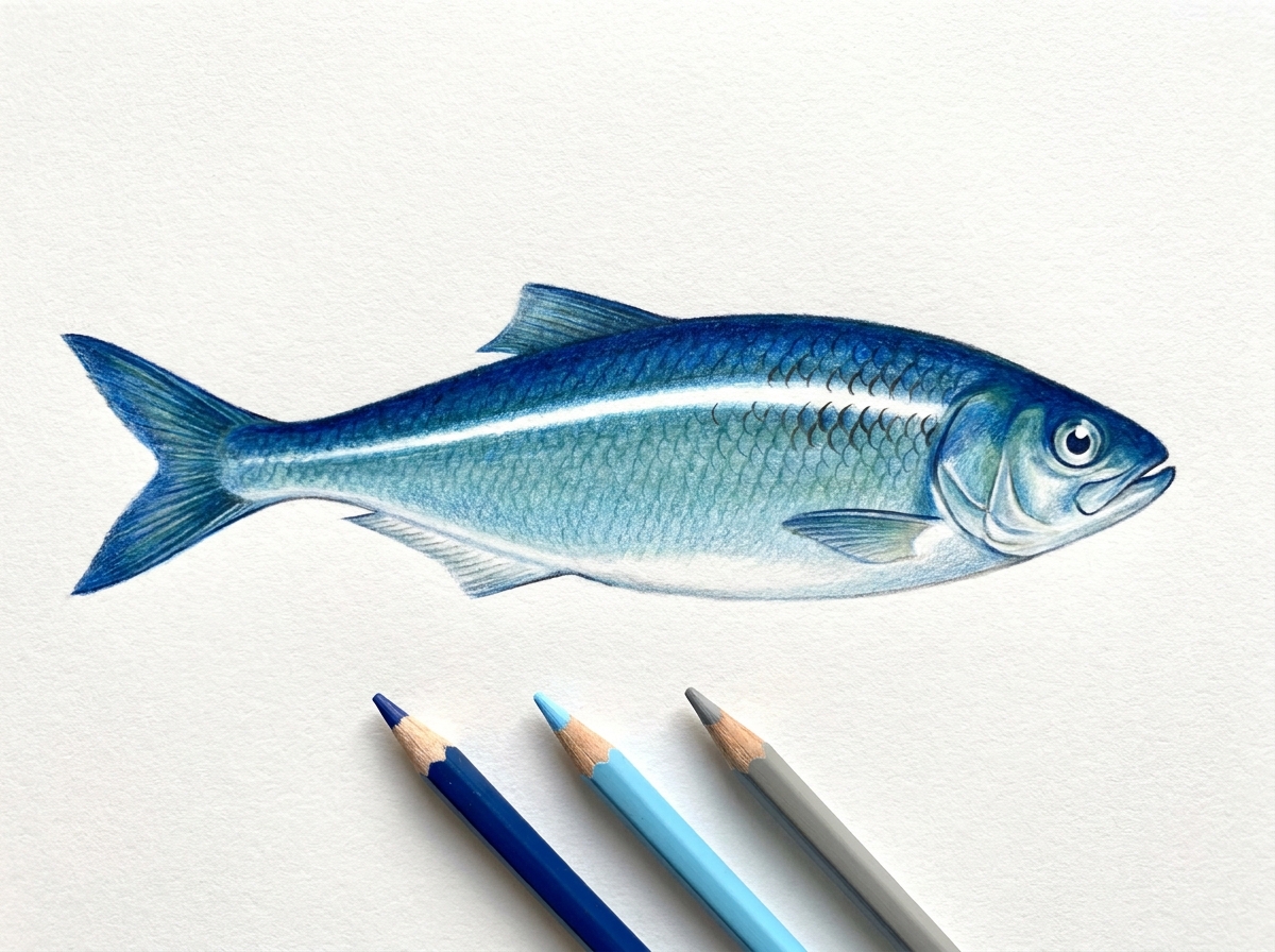 魚のうろこの塗り方｜光る質感をつくるハイライトの入れ方