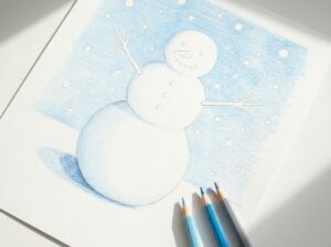 雪と氷の塗り方｜白いものを白く塗らずに描く