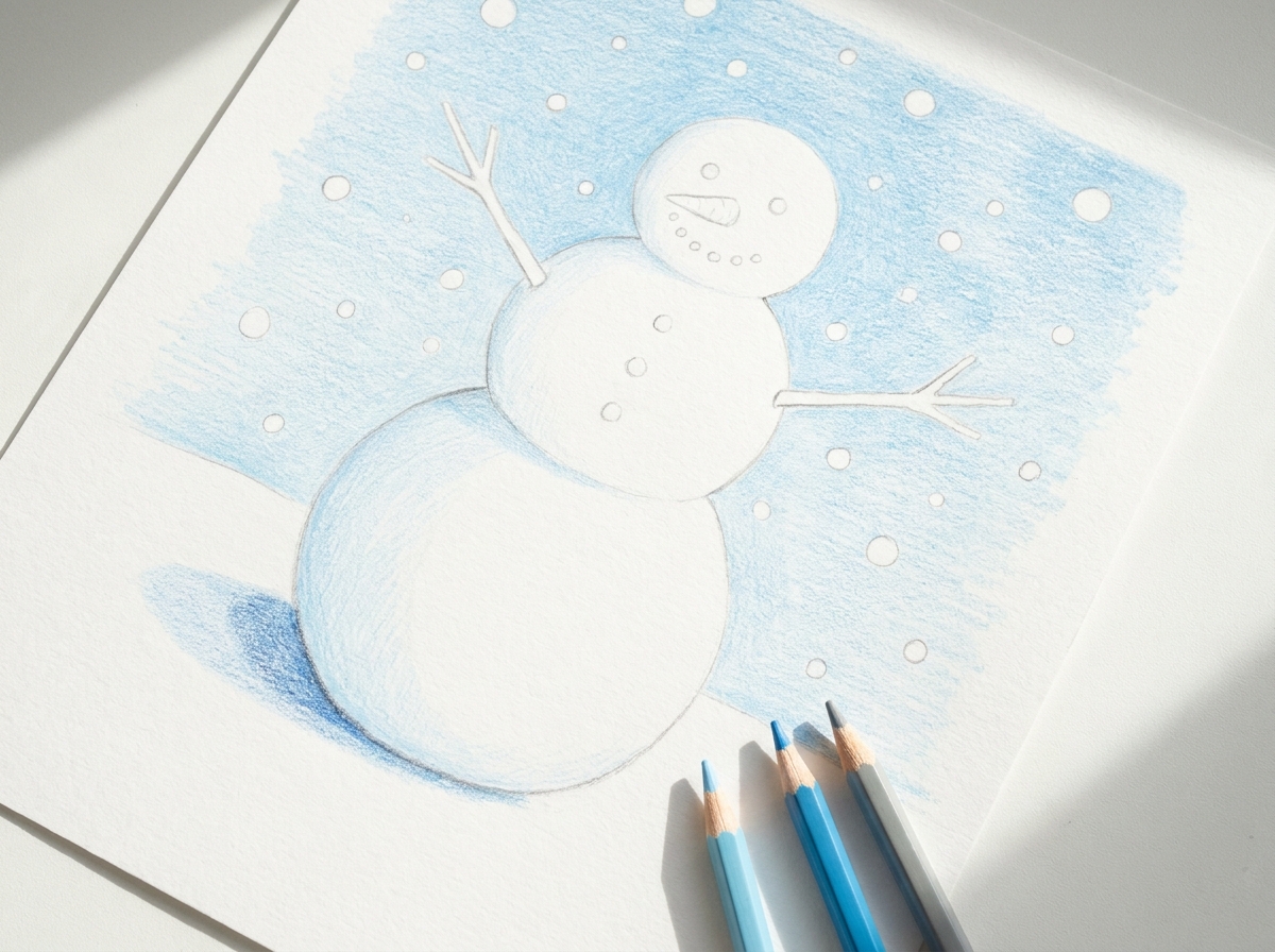 雪と氷の塗り方｜白いものを白く塗らずに描く