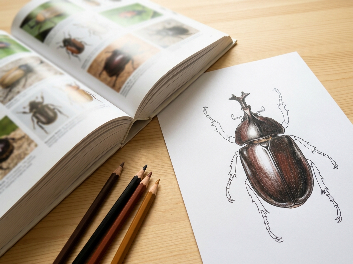 塗り絵の参考になるカブトムシ・クワガタの図鑑５選