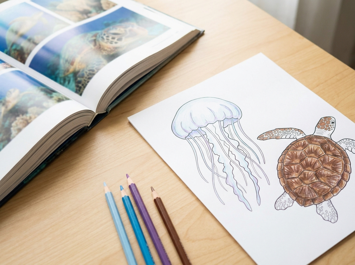 塗り絵の参考になる海の生き物の図鑑５選