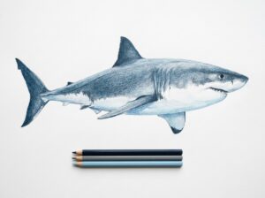 サメの体はなぜ上下で色が違う？塗り絵で使える理由