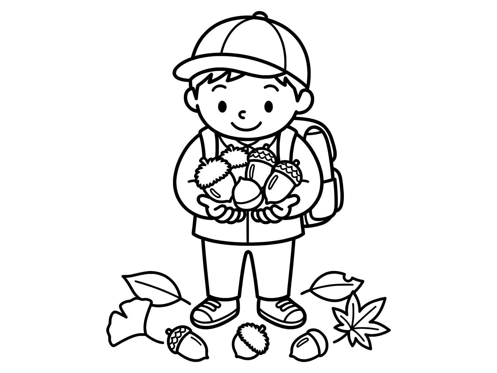 Free printable I found an acorn coloring page