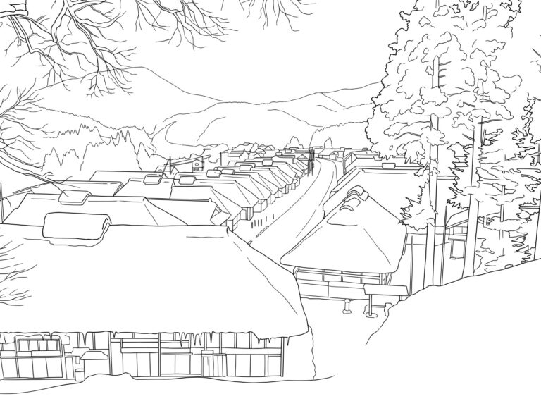 Free printable Ouchi-juku coloring page