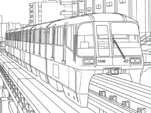 1000形の無料塗り絵イラスト（知育・高齢者レク用）