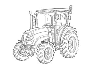 Free printable Tractor coloring page