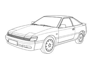 Free printable 4Th Generation (T160 Series, 1985) coloring page