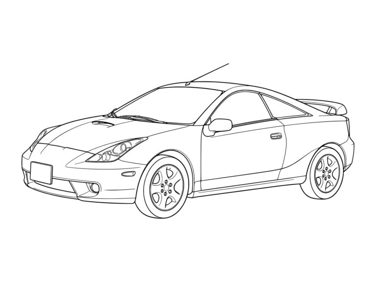 Free printable Celica coloring page