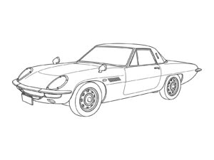 Free printable Cosmo Sport (1967) coloring page
