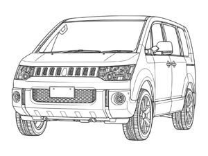 Free printable Delica D:5 (2007) coloring page