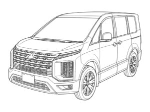 Free printable Delica D:5 (2019) coloring page