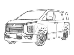 Free printable Delica D:5 URBAN GEAR (2019) coloring page