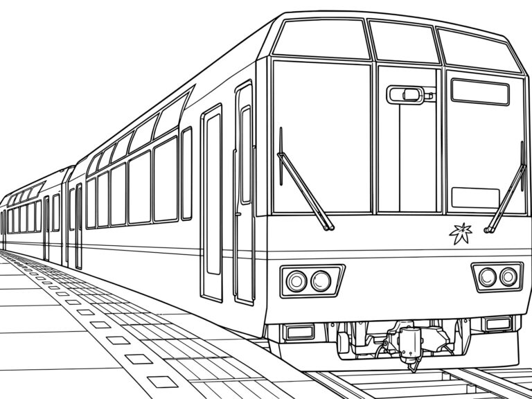 Free printable Eizan Electric Railway Kirara coloring page