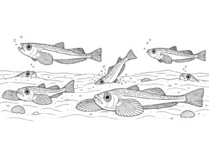 Free printable Sailfin sandfish coloring page