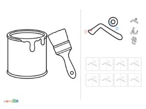 Free printable Hiragana "Pe" coloring page