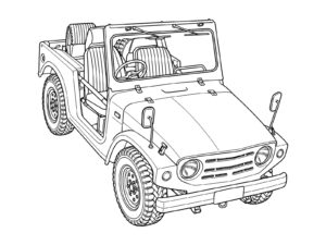 Free printable First generation (LJ10, 1970) coloring page