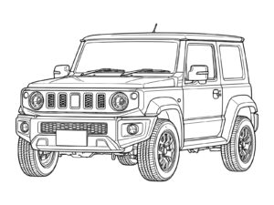 Free printable 4Th Generation Jimny Sierra (2018) coloring page