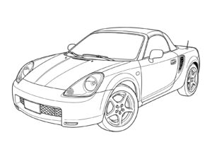 Free printable 3Rd Generation (MR-S, 1999) coloring page