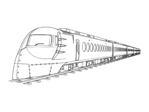 Free printable Rapi:t (three-quarter view) coloring page