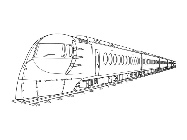 Free printable Rapi:t (Nankai 50000 series) coloring page