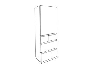 Free printable Refrigerator coloring page