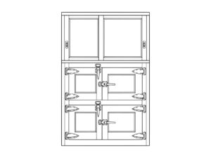 Free printable Old-fashioned icebox coloring page