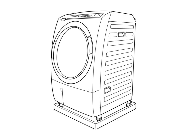 Free printable Washing machine coloring page