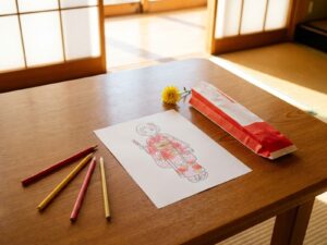 七五三の塗り絵で残す記念｜3歳・5歳・7歳の晴れ着の塗り方つき