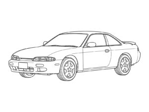 Free printable 6Th Generation (S14 Model, 1993) coloring page