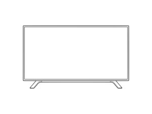 Free printable Television coloring page